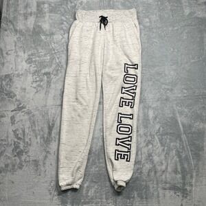 ROMA CONCEPT  rosee Women's Sweatpants Lounge Pants Size‎ M Grey White LOVE LOVE
